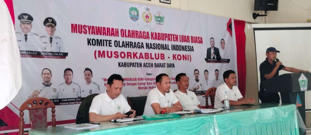 Zulkarnain Terpilih Aklamasi, Hibahkan Rp100 Juta Untuk KONI Abdya